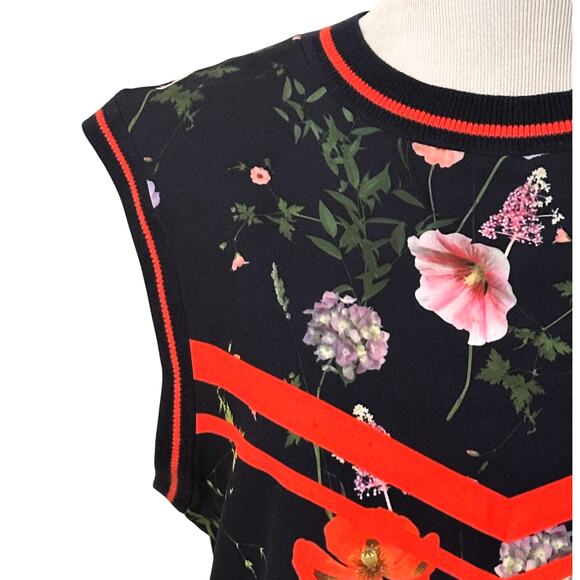 Ted Baker Namib Hedgerow Top Size XS Floral Tank Silk - Picture 4 of 10
